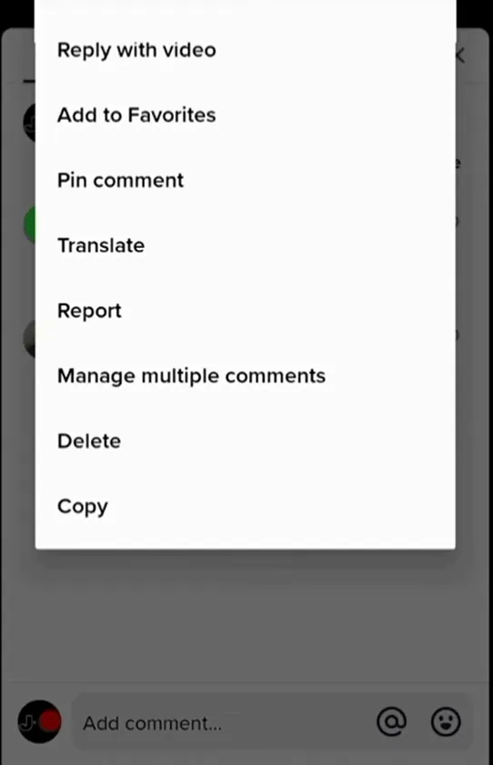 manage multiple comments