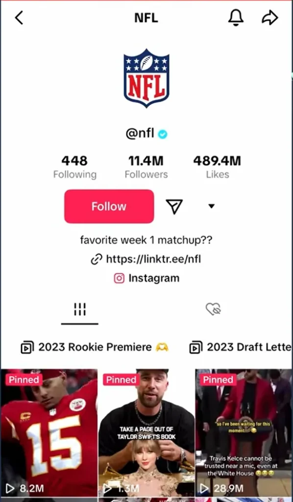 open profile on tiktok