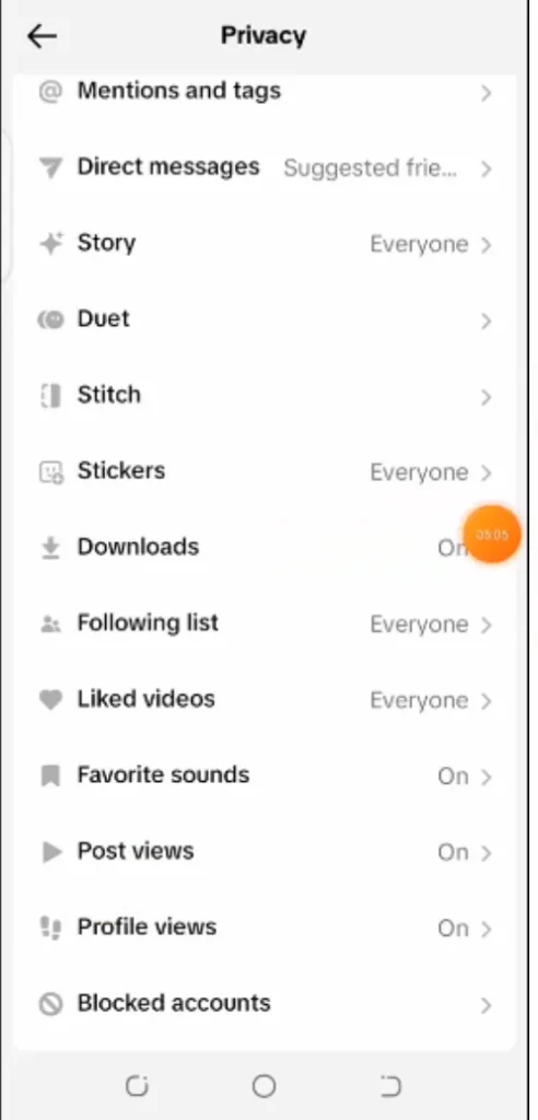 profile view is turn on in TikTok